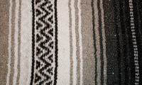 Mexican blanket Charcoal/Silver/wht/blk
