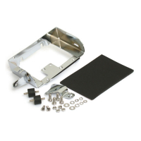 Battery carrier tray. Chrome