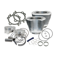 S&S, 88" to 100" conversion cylinder & piston kit. Silver