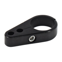 2-Piece frame cable clamp. Throttle/Idle. Black