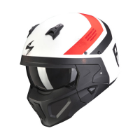 Scorpion Covert-X T-rust helmet matte white/red