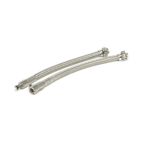 Goodridge, QD fuel crossover line clear braided stainless