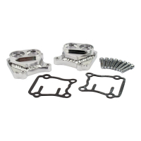 JIMS, Twin Cam handcrafted tappet cover set. Chrome