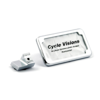 Cycle Visions Inclose license plate holder horizontal.Chrome