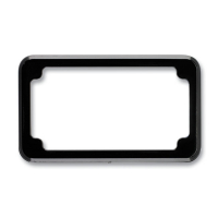 Cycle Visions beveled blind hole license plate frame black