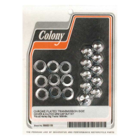 Colony, transmission side cover screw kit. Cap chrome