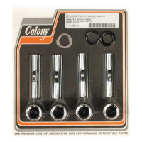 Colony, 86-90 XL upper pushrod cover kit. Chrome