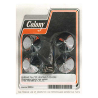Colony, head bolt cover kit. Pike, chrome