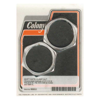 Colony, shifter gate clamp nuts. Chrome