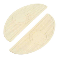 OVAL REPL. PADS, FLOORBOARDS. WHITE