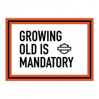 H-D GROWING OLD -BIRTHDAY CARD