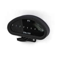Electronic CNC aluminum speedometer (MPH) black