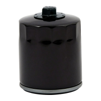 MCS, spin-on oil filter, with top nut. Black