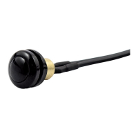 Smooth push button switch. Black