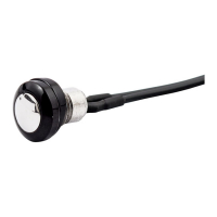 Smooth push button switch. Two-Tone black/polished