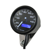 Velona 60mm electronic speedometer 140mph/kmh, black