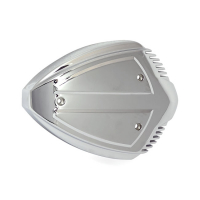 Wedge air cleaner assembly. Chrome
