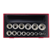 Teng Tools, 15-pc US sized 12-point sockets
