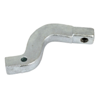 Exhaust/floorboard adapter bracket, stock