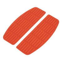 Repl. rider floorboard pads, rectangular. Red