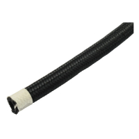 Braided hose 1/4" (6mm). Black nylon