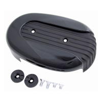 XL Sportster air cleaner cover. Black, grooved
