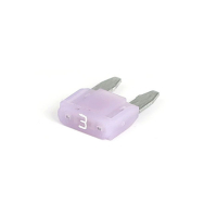 Mini fuse with LED indicator. Violet. 3A