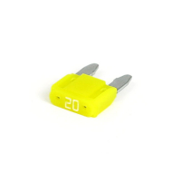 Mini fuse with LED indicator. Yellow, 20A