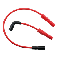 Accel, 8mm Ferro Spiral core spark plug wire set. Red