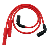 Accel, 8mm Ferro Spiral core spark plug wire set. Red