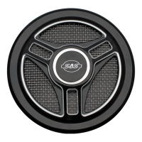 S&S STEALTH AIRCLEANER COVER, TRI-SPOKE