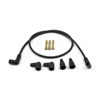 Compu-Fire, 8mm spark plug 2 wire set, universal. Black