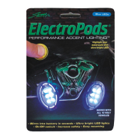 ELECTRO PODS, OVAL W/BLUE ONE PAIR