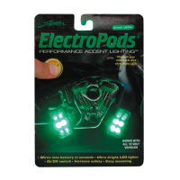 ELECTRO PODS,6 GREEN LED,RECTANGULAR