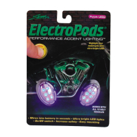 ELECTRO PODS,OVAL W/PURPLE ONE PAIR