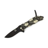 KNIFE SKULL & CLIP BLACK IVORY