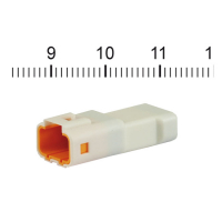 NAMZ, JST Mini connector. White, receptacle, 4-pin