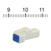 NAMZ, JST Mini connector. White, plug, 2-pin