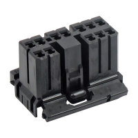 NAMZ, AMP Multilock connector. Black, plug, 8-pins