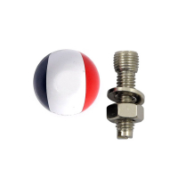 Trik Topz licence plate mounts French flag