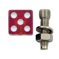 Trik Topz license plate mounts Dice clear red