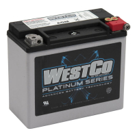 Westco, sealed AGM battery. 12V, 18Ah, 310CCA