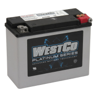 Westco, sealed AGM battery. 12V, 20Ah, 340CCA