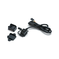 Kuryakyn, handlebar USB charger / power point. Black