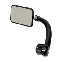 Biltwell utility mirror rectangle clamp-on-7/8" black