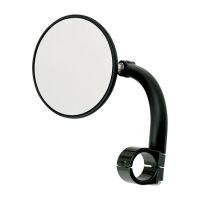 Biltwell utility mirror round clamp-on-1" black