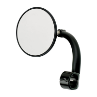 Biltwell utility mirror round clamp-on-7/8" black