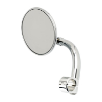 Biltwell utility mirror round clamp-on-7/8" chrome