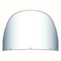 National Cycle, repl. beaded top windshield window. Clear