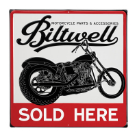 Biltwell Swingarm shop sign, square 17.5"